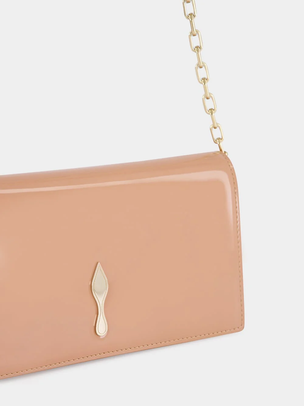 Blush Bettina Patent Leather Clutch - Image 7