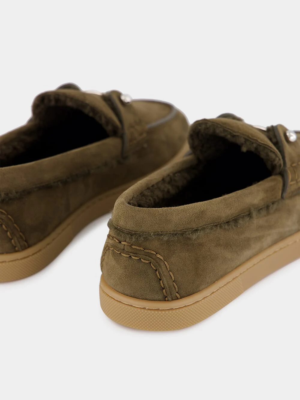 Bronzo Chambeliboat Shearling Boat Shoes - Image 6