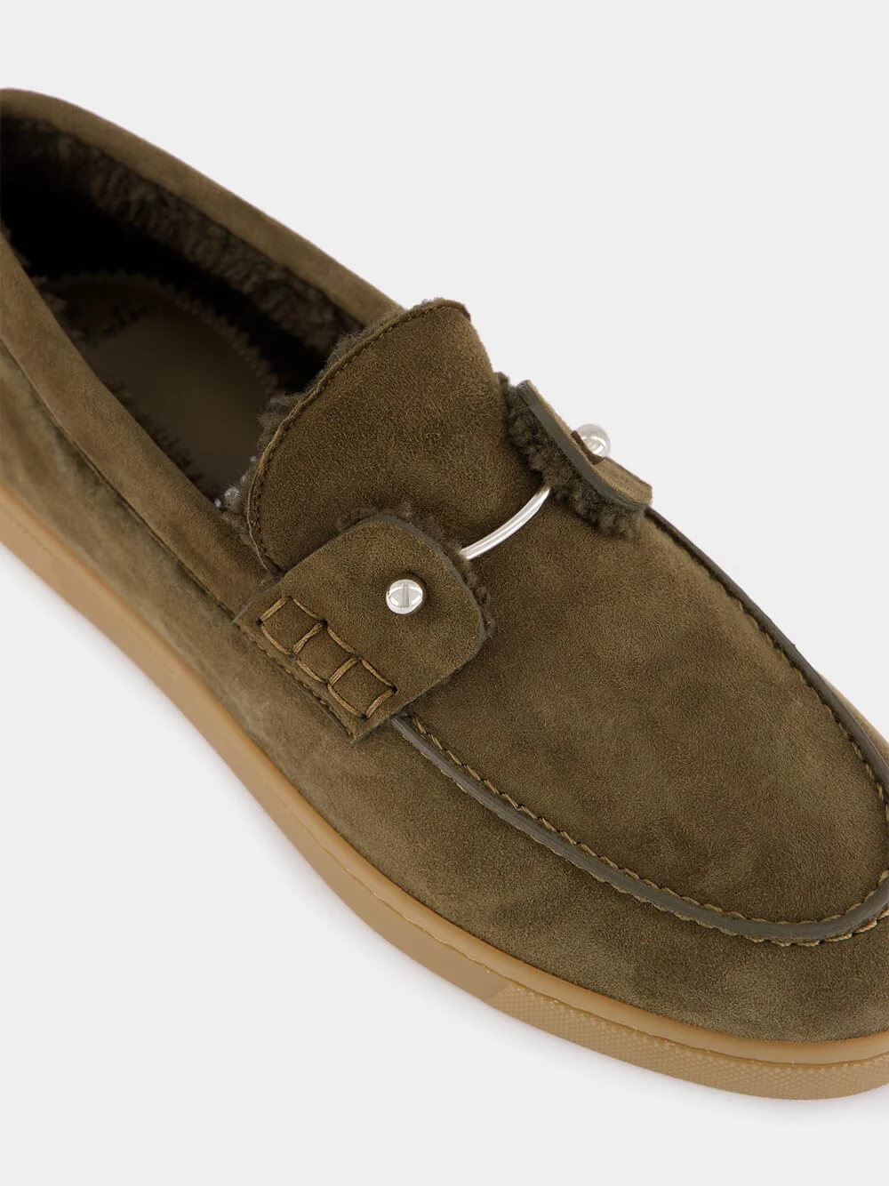 Bronzo Chambeliboat Shearling Boat Shoes - Image 7