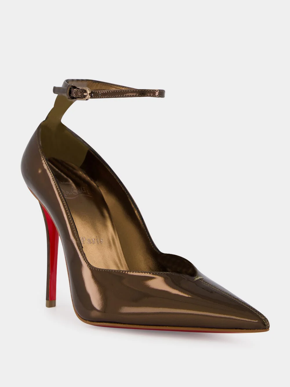 Bronzo Erozee Patent Calf Leather 100 Pumps - Image 2