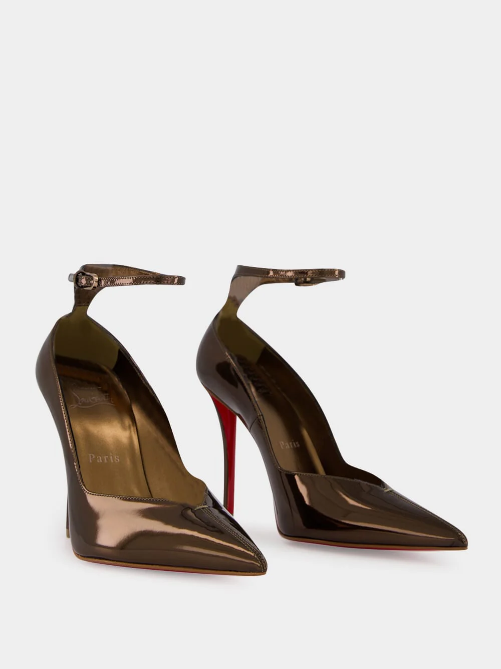 Bronzo Erozee Patent Calf Leather 100 Pumps - Image 3