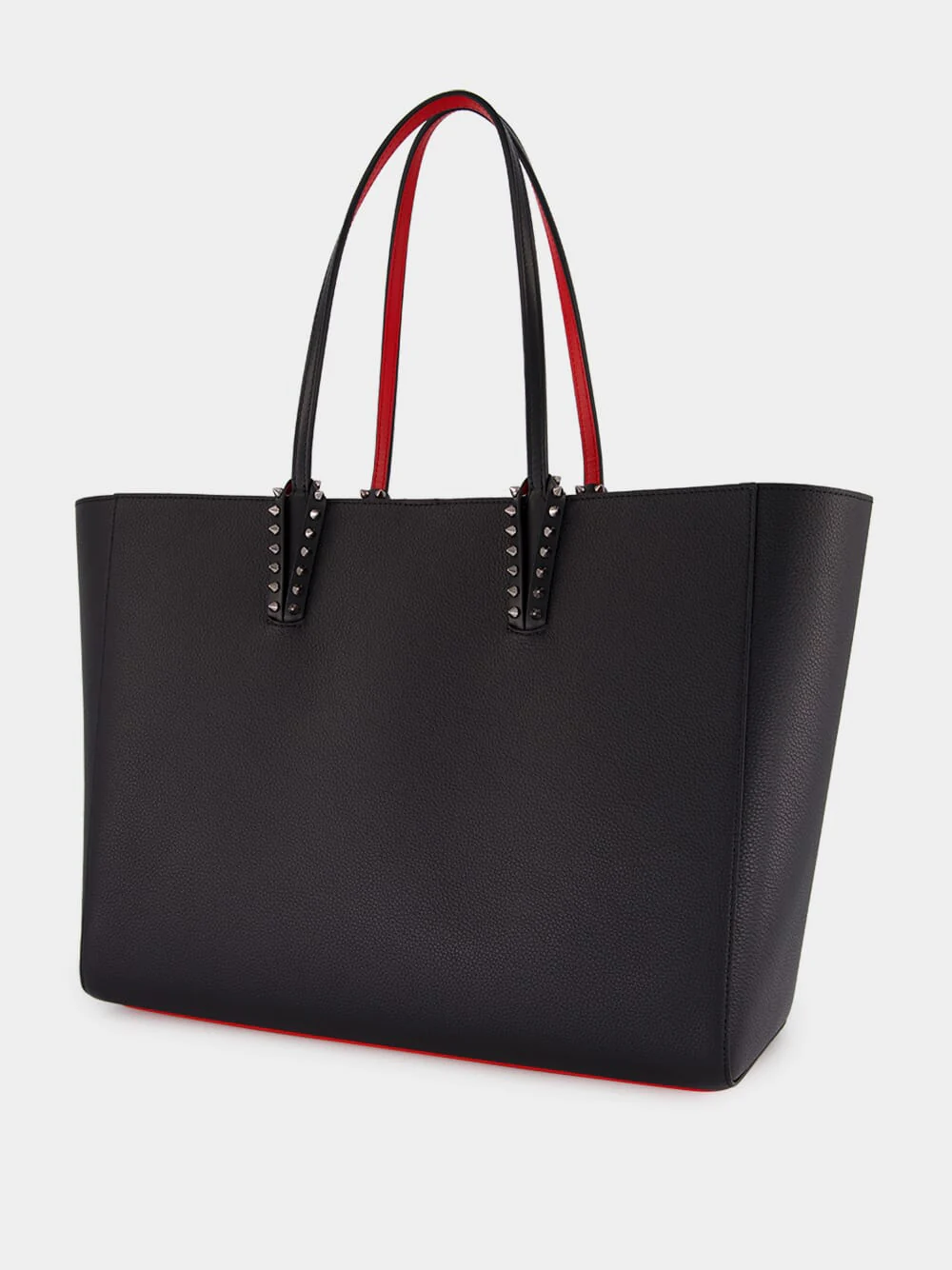 Cabata Large Black Leather Tote - Image 4
