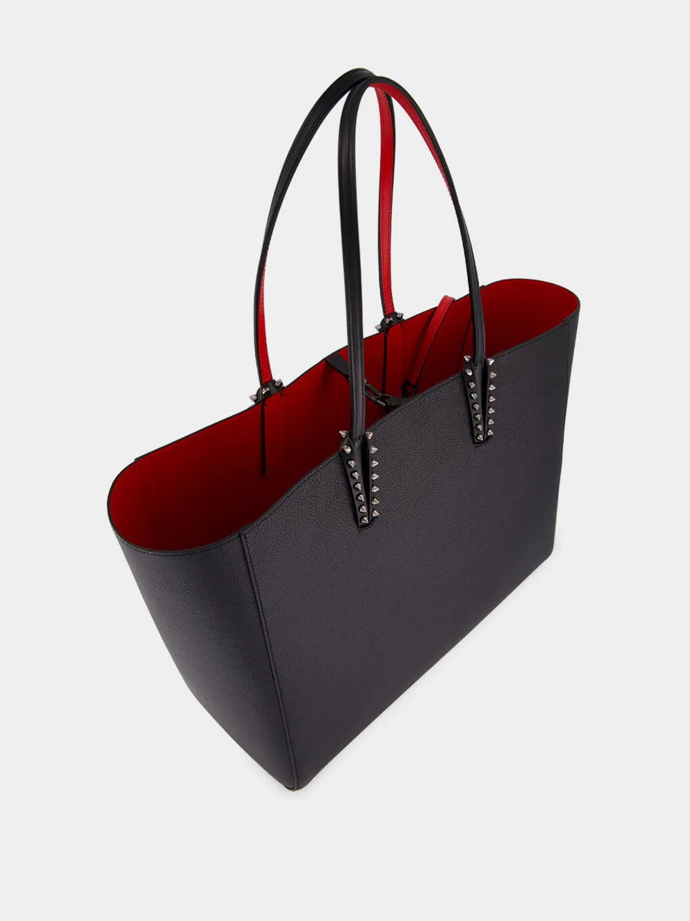 Cabata Large Black Leather Tote - Image 5