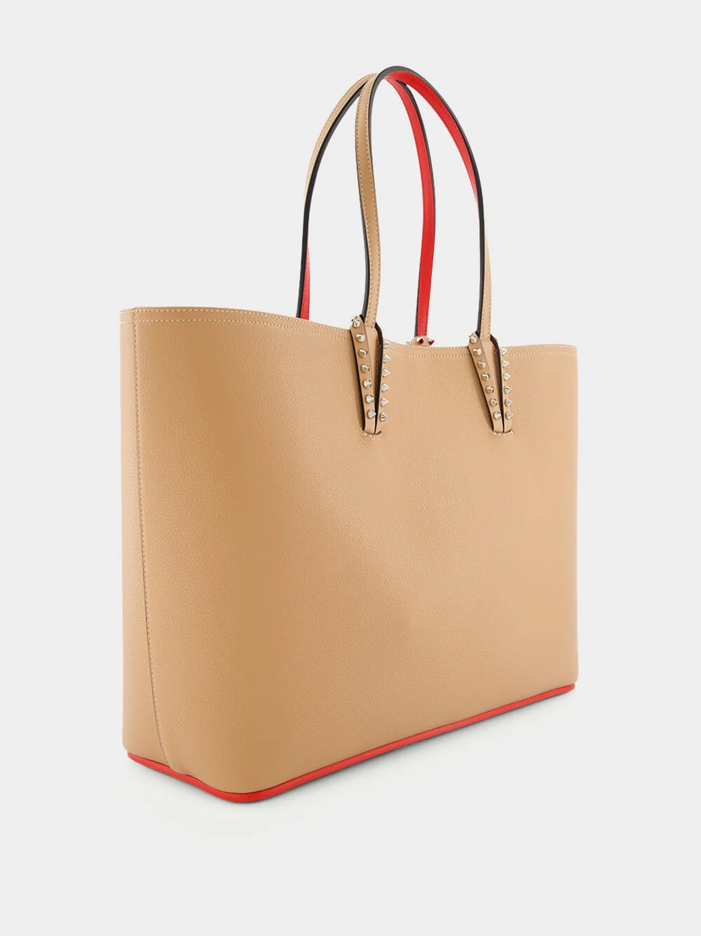Cabata Nude Leather Tote Bag - Image 2