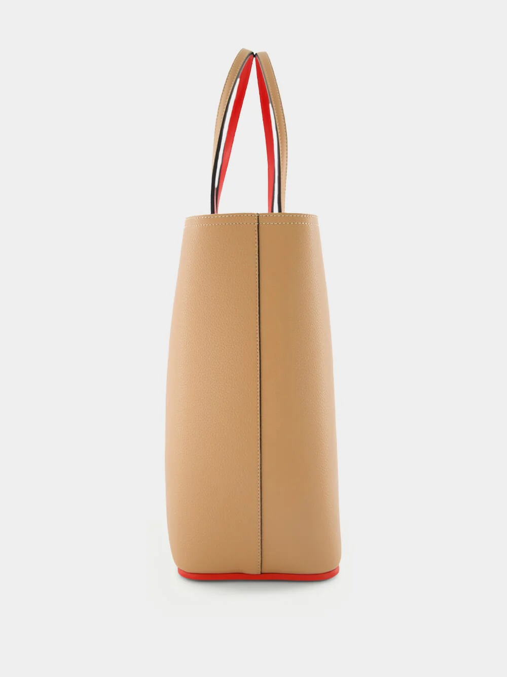 Cabata Nude Leather Tote Bag - Image 3