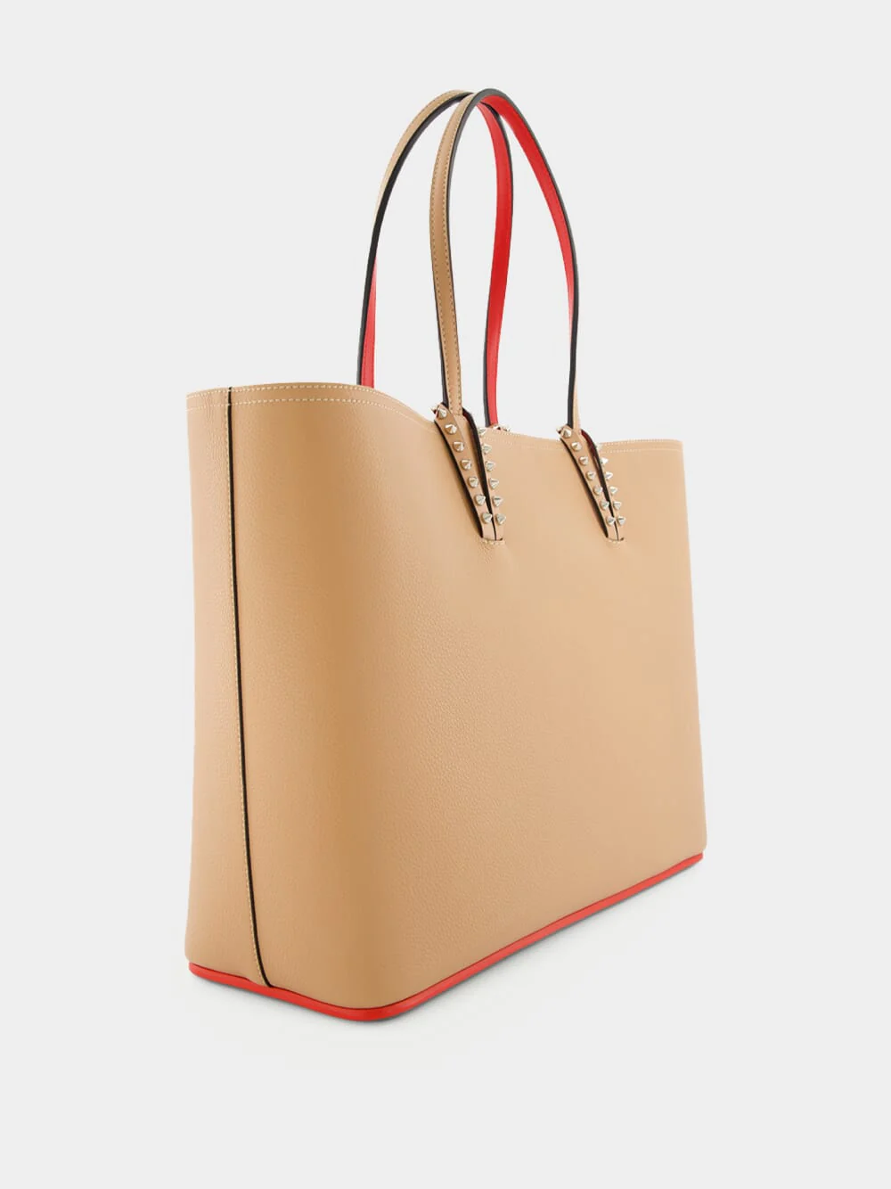 Cabata Nude Leather Tote Bag - Image 4