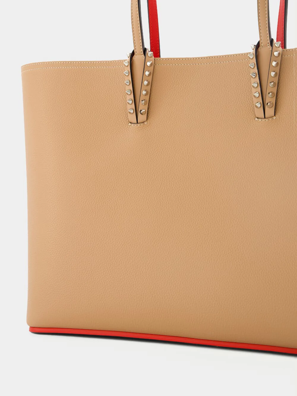 Cabata Nude Leather Tote Bag - Image 6