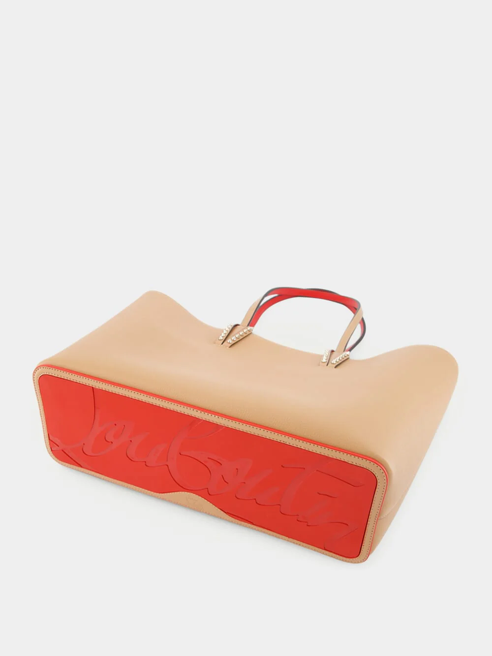 Cabata Nude Leather Tote Bag - Image 7