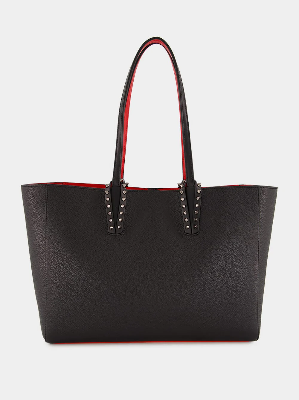 Cabata Small Black Tote Bag with Spikes