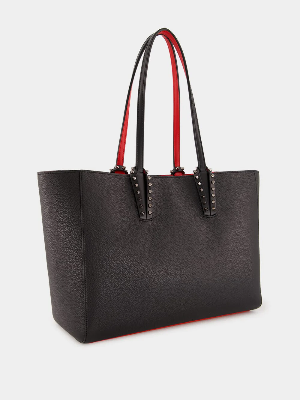 Cabata Small Black Tote Bag with Spikes - Image 3