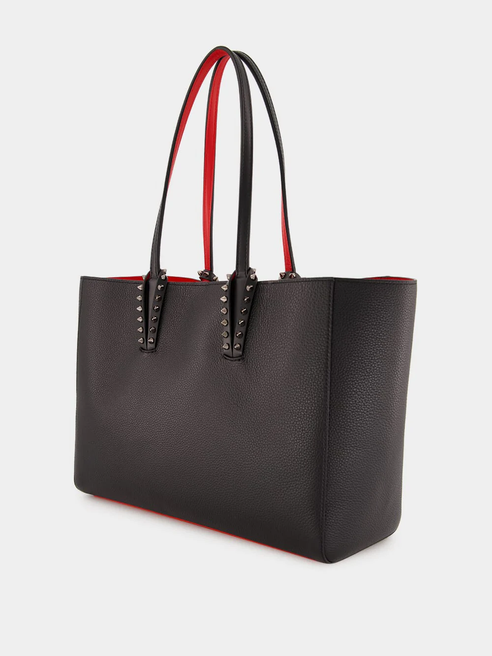 Cabata Small Black Tote Bag with Spikes - Image 5