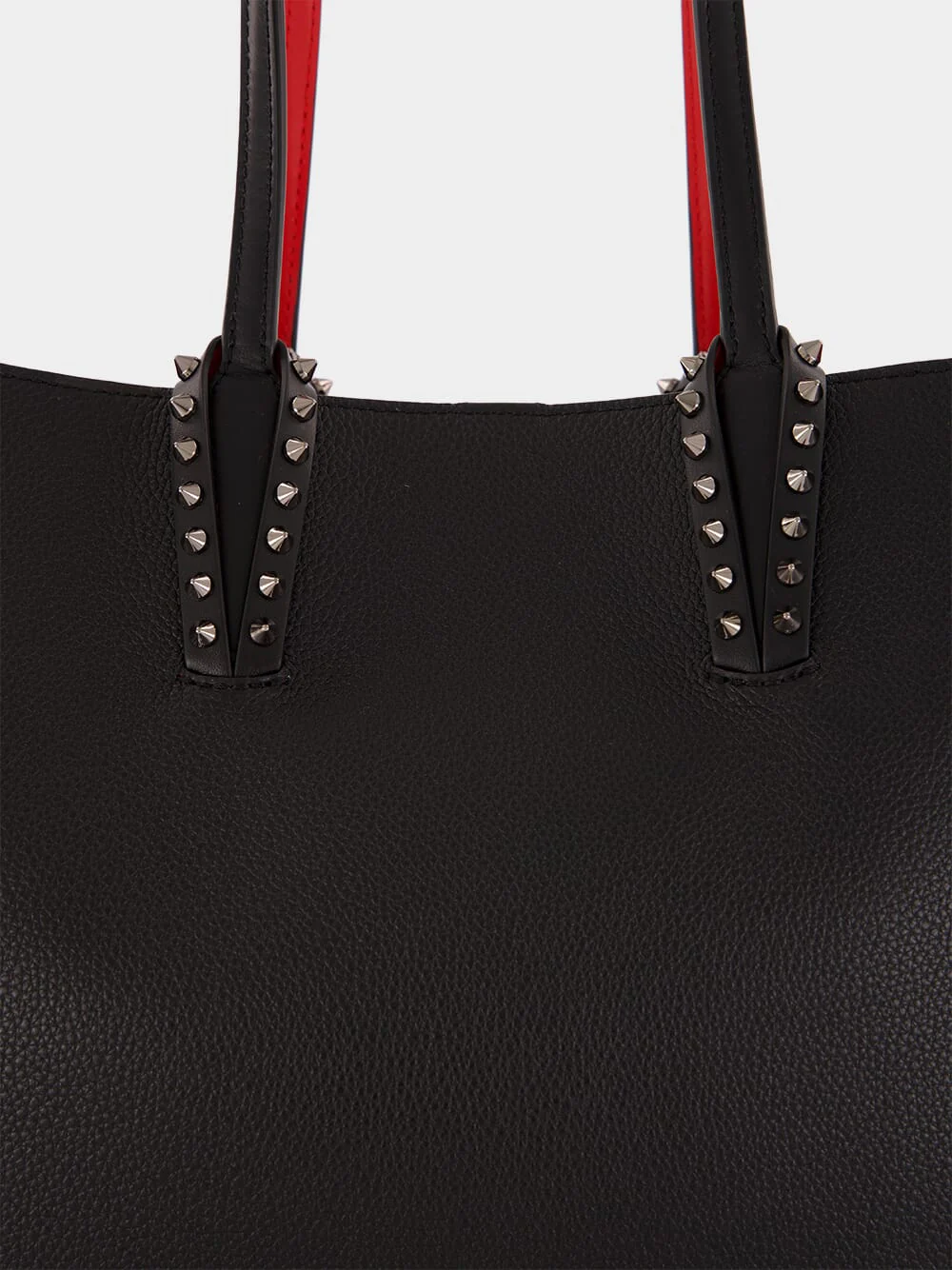 Cabata Small Black Tote Bag with Spikes - Image 7
