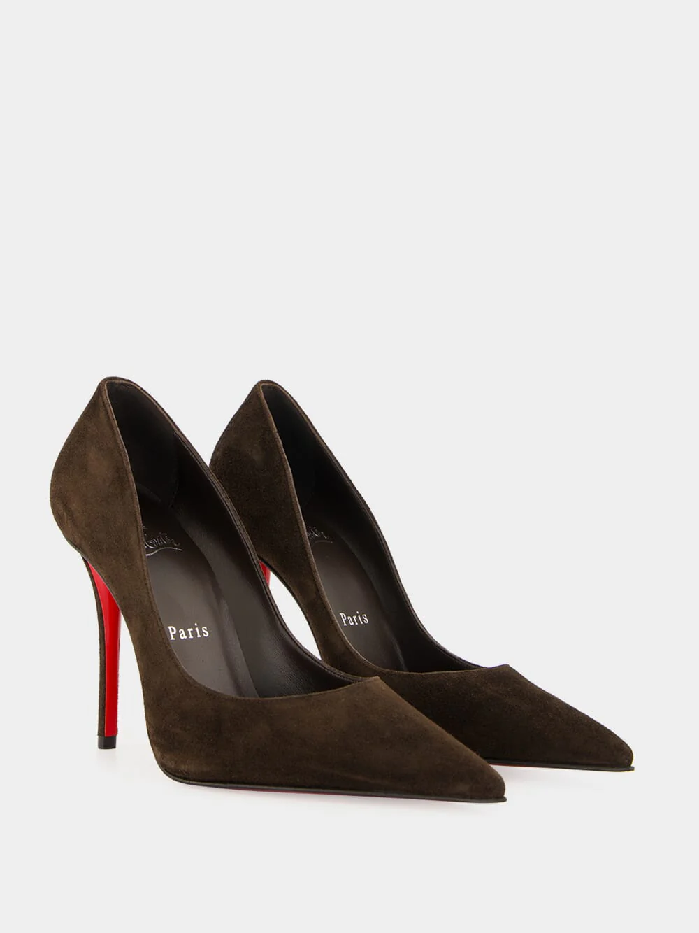 Cafe Brown Miss Z 100 Suede Pumps - Image 3