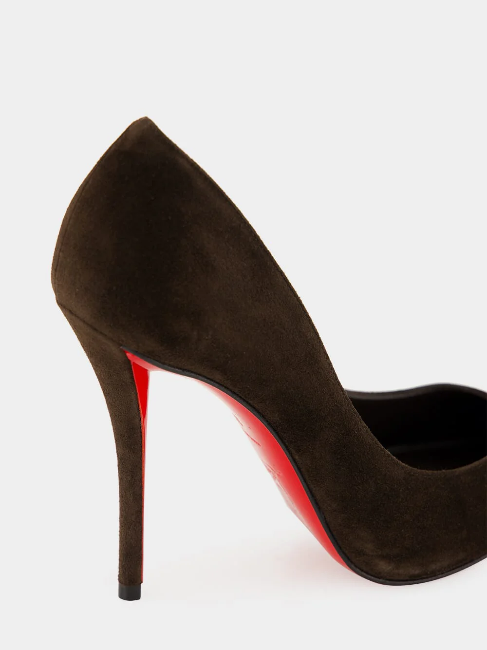 Cafe Brown Miss Z 100 Suede Pumps - Image 7