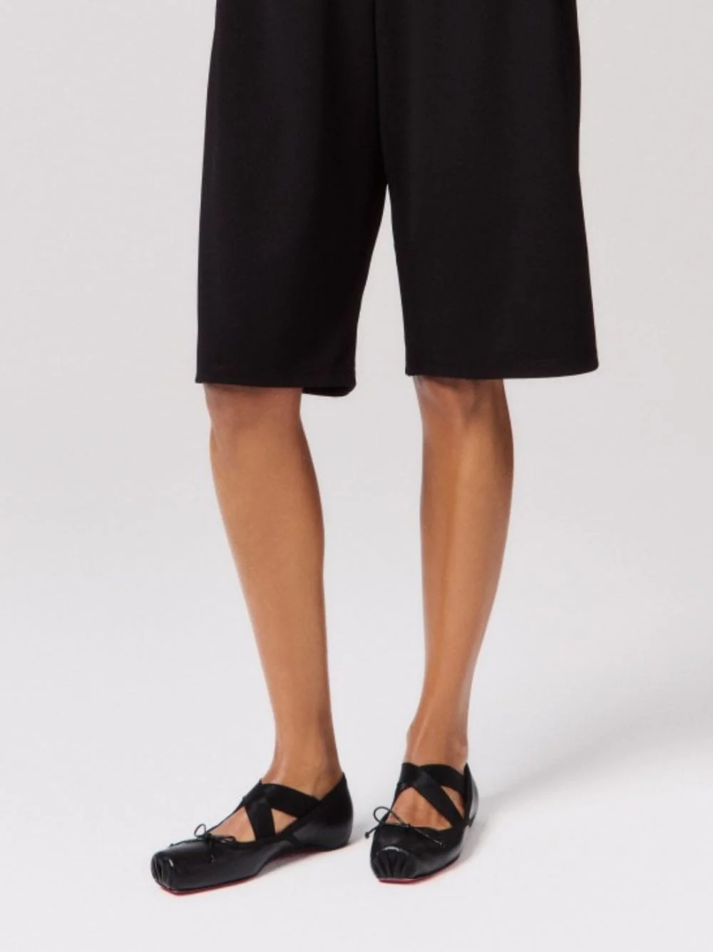 Cassiasticina Black Leather Ballerinas - Image 2