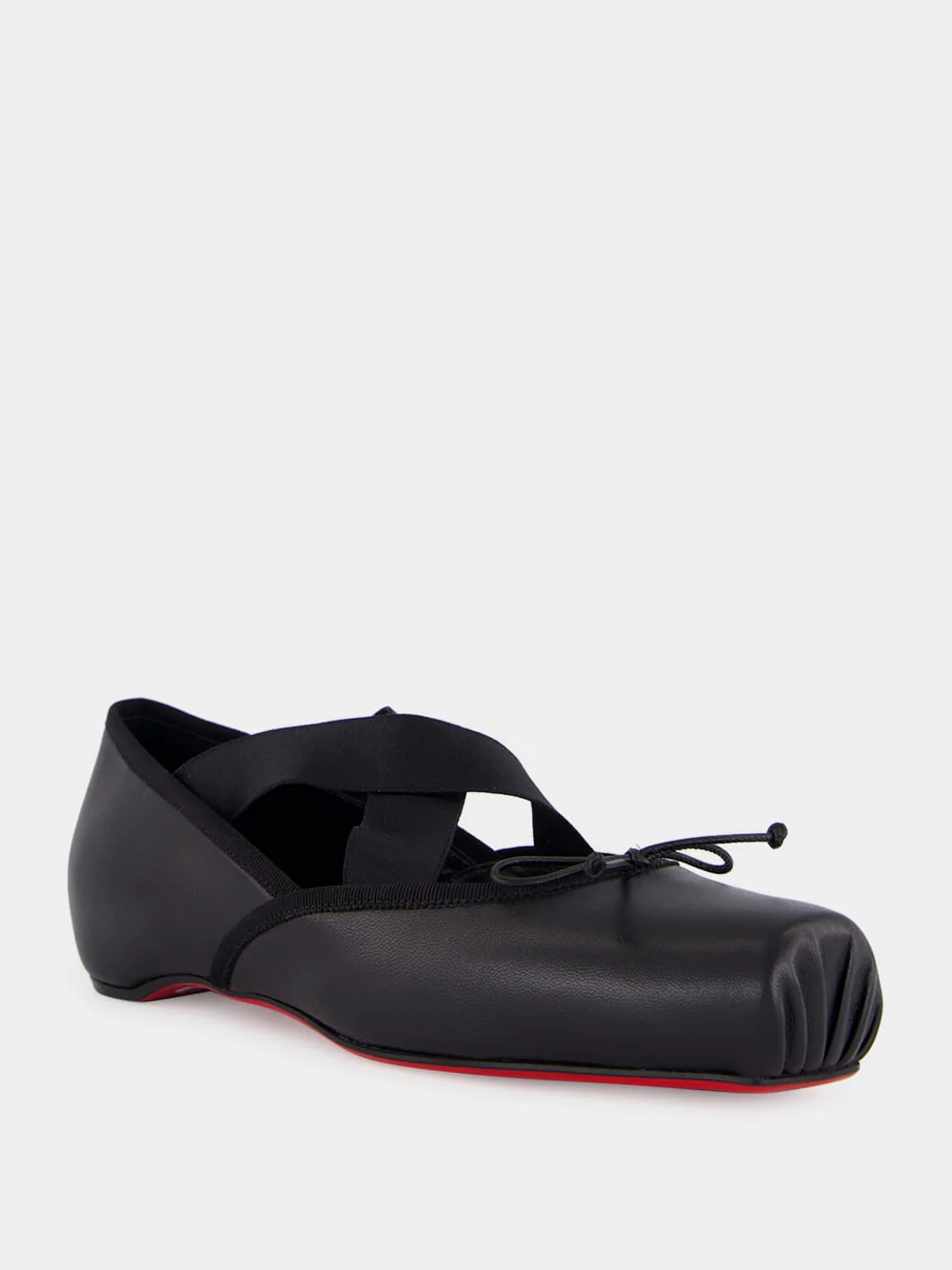 Cassiasticina Black Leather Ballerinas - Image 3
