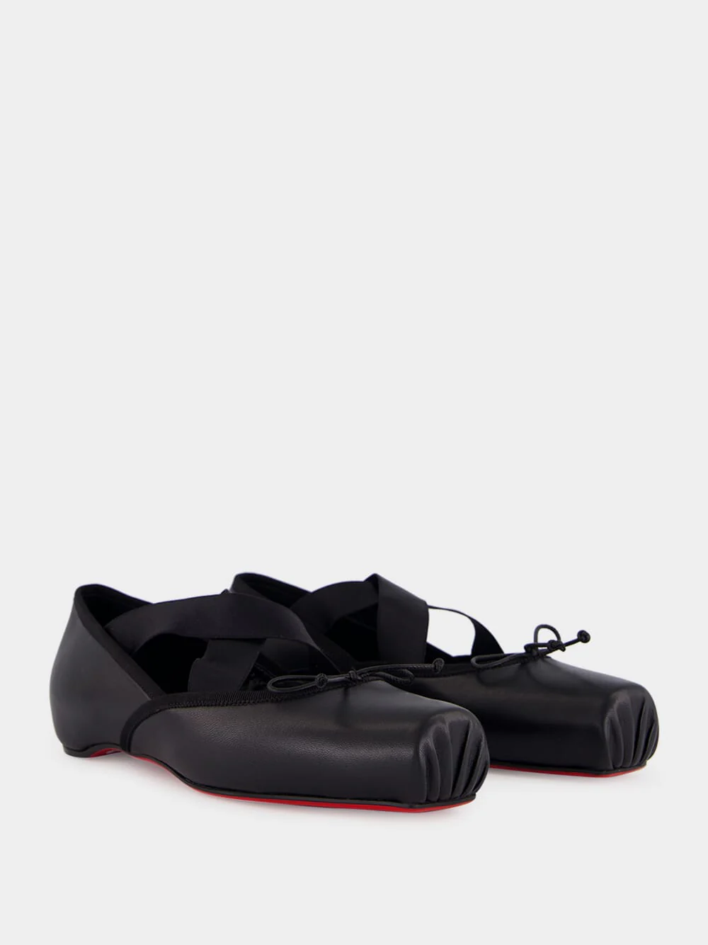 Cassiasticina Black Leather Ballerinas - Image 4