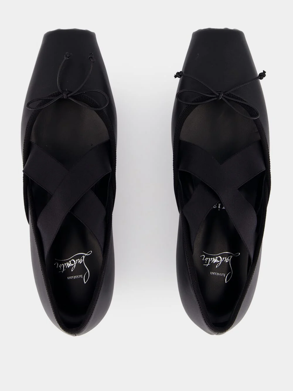 Cassiasticina Black Leather Ballerinas - Image 5