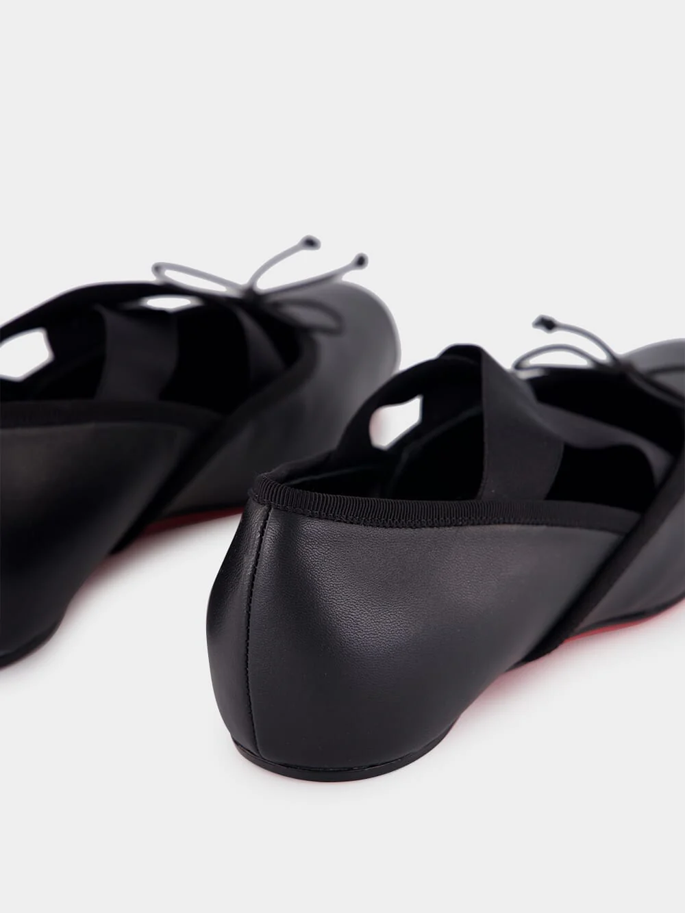 Cassiasticina Black Leather Ballerinas - Image 7