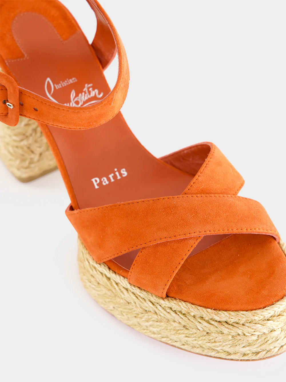 Orange Calakala 85 Suede Espadrille Sandals - Image 7
