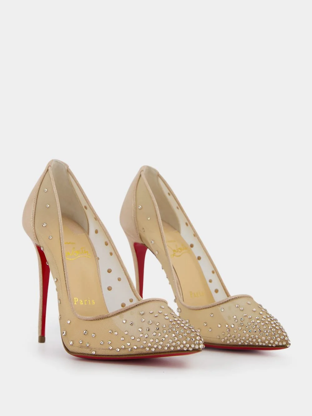 Follies Strass 100mm leather pumps - Image 3
