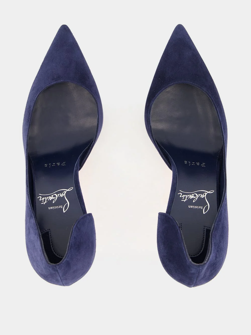 Iriza 85 mm Zaffiro Blue Suede Pumps - Image 4