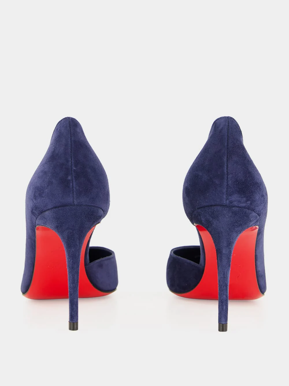Iriza 85 mm Zaffiro Blue Suede Pumps - Image 5