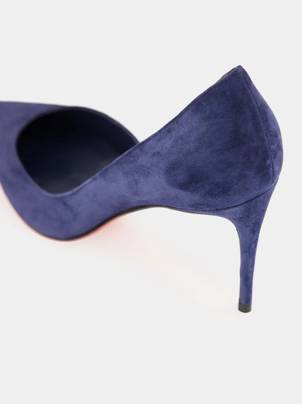 Iriza 85 mm Zaffiro Blue Suede Pumps - Image 6