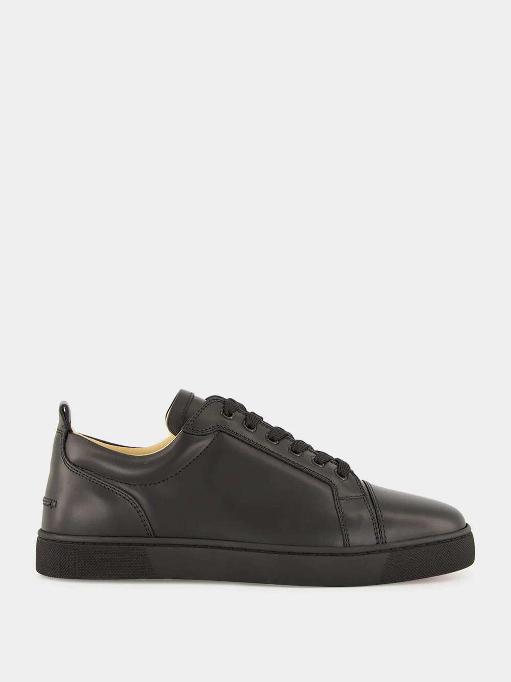 Louis Junior Black Leather Low-Top Sneakers