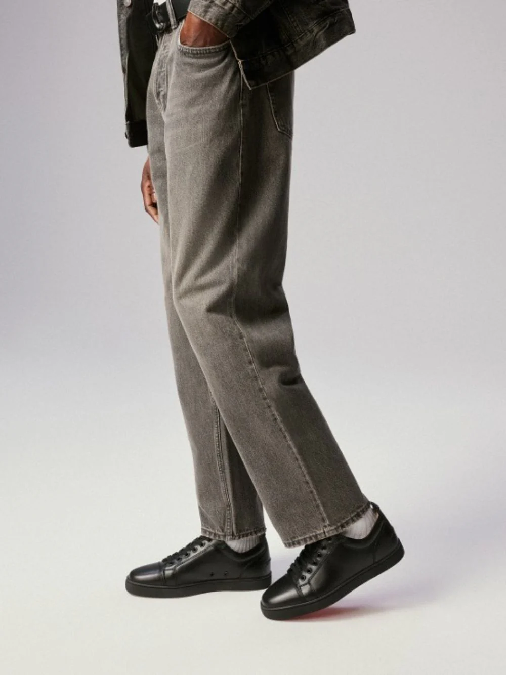 Louis Junior Black Leather Low-Top Sneakers - Image 2