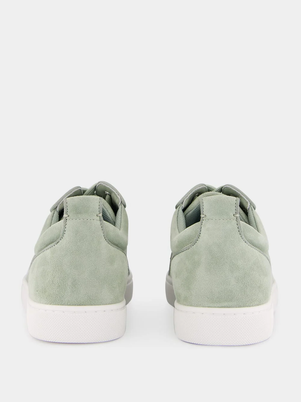 Louis Junior Spikes Sneakers in Haiiro Green Veau Velours - Image 5