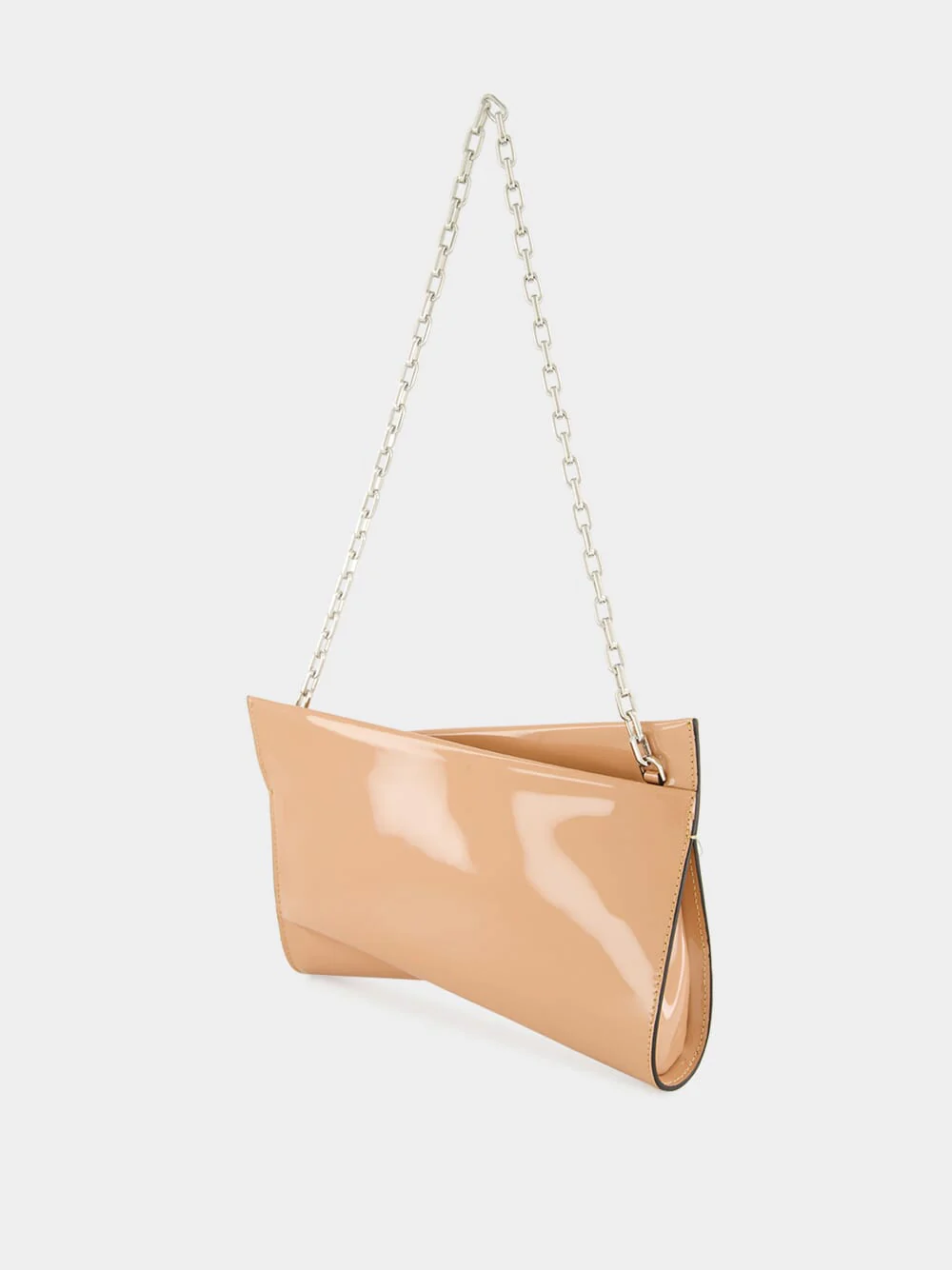 Lowbitwist Small Blush Patent Leather Clutch - Image 6