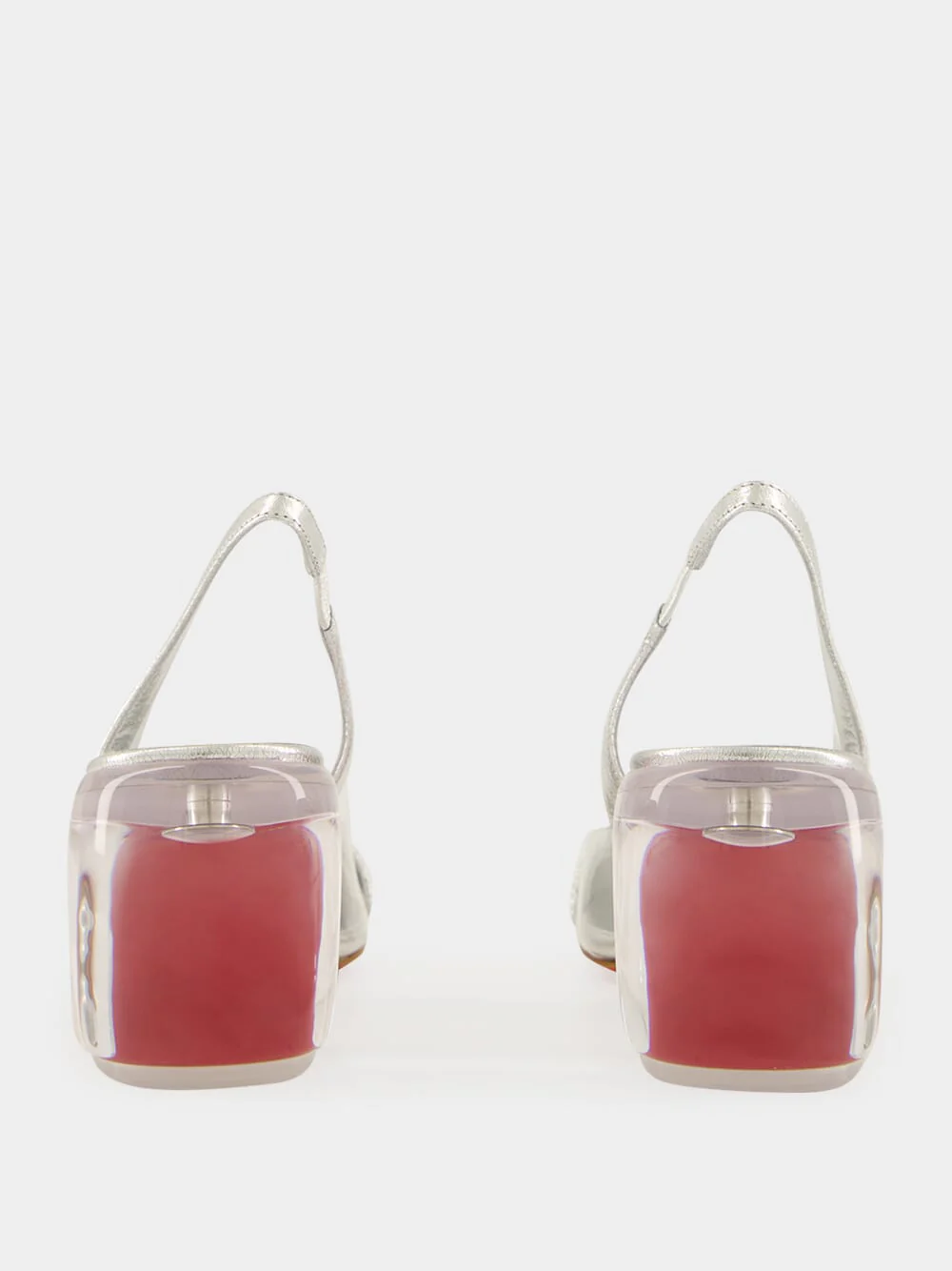 Minny Bubble Sling 70 mm Silver Slingbacks - Image 6