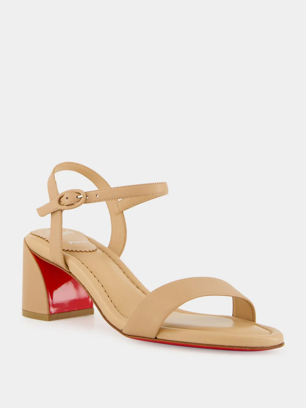 Miss Jane Sandal 55 in Blush Lamb Nappa Leather - Image 2