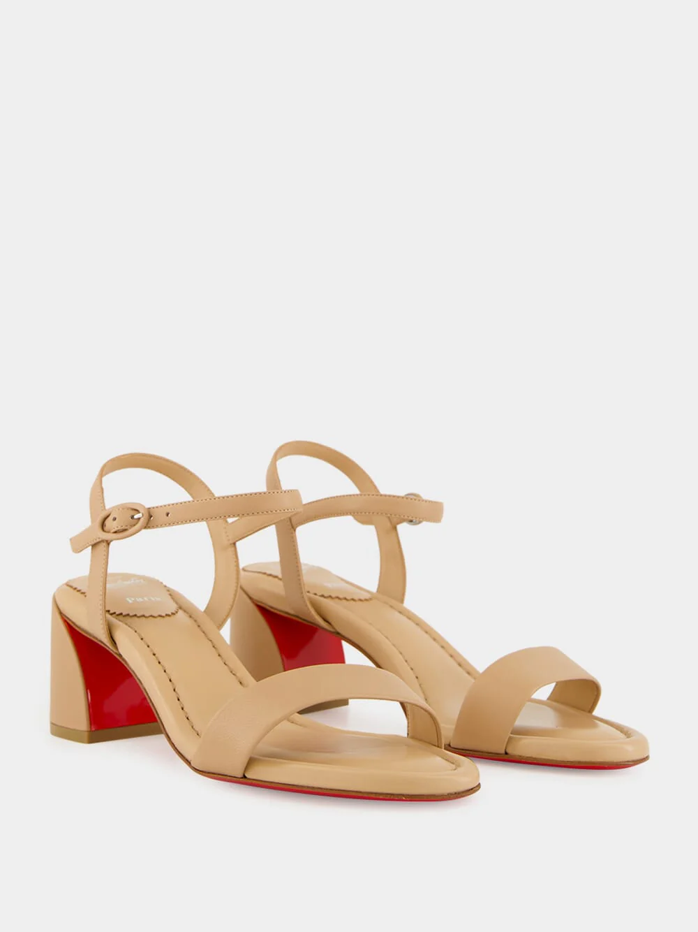 Miss Jane Sandal 55 in Blush Lamb Nappa Leather - Image 3