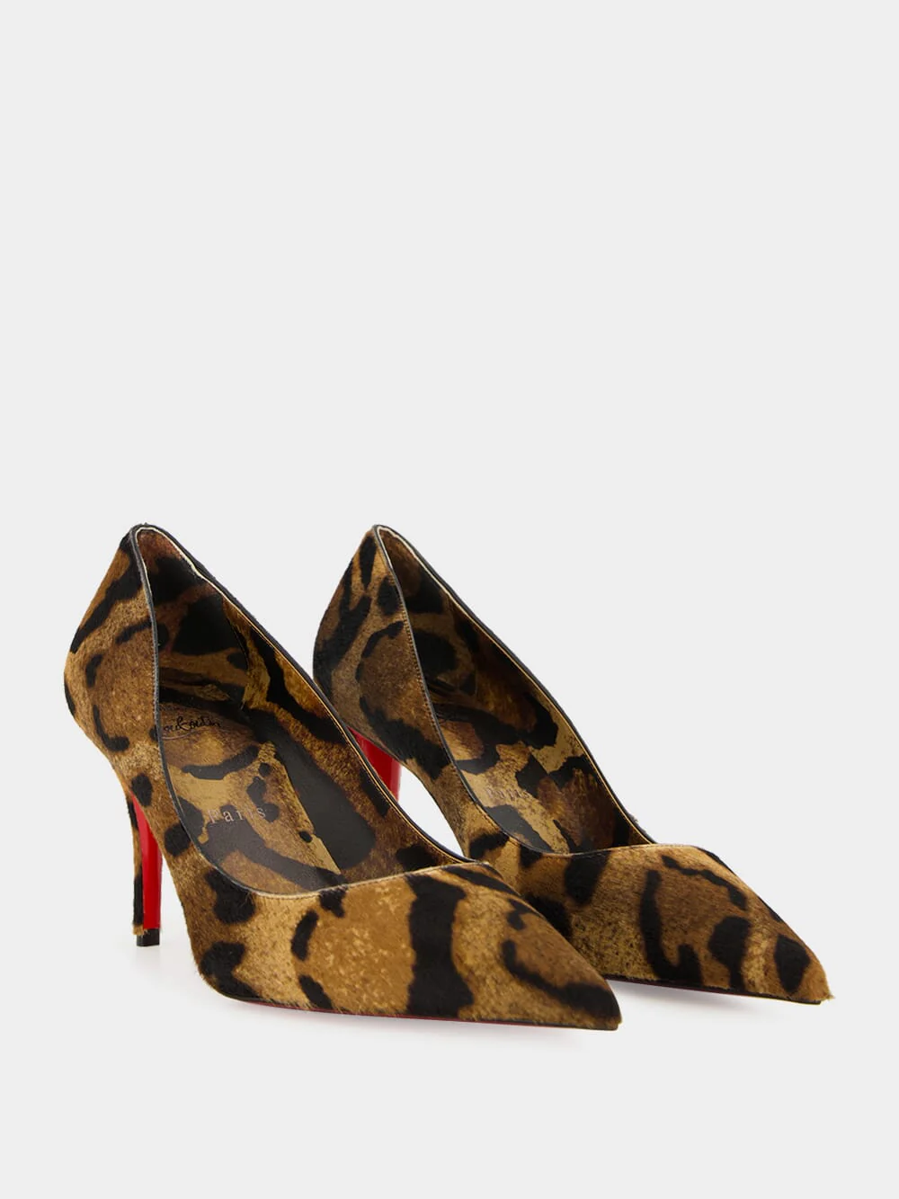 Miss Z 80 Bengali Print Leather Pumps - Image 3