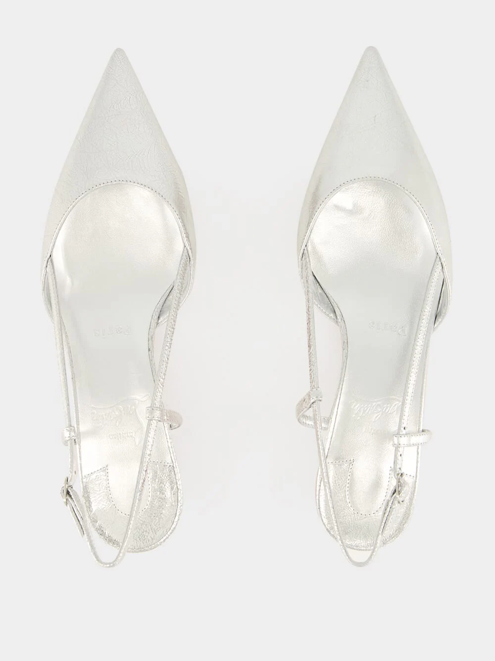 Miss Z Slingina 25 Slingback Pump in Silver - Image 4