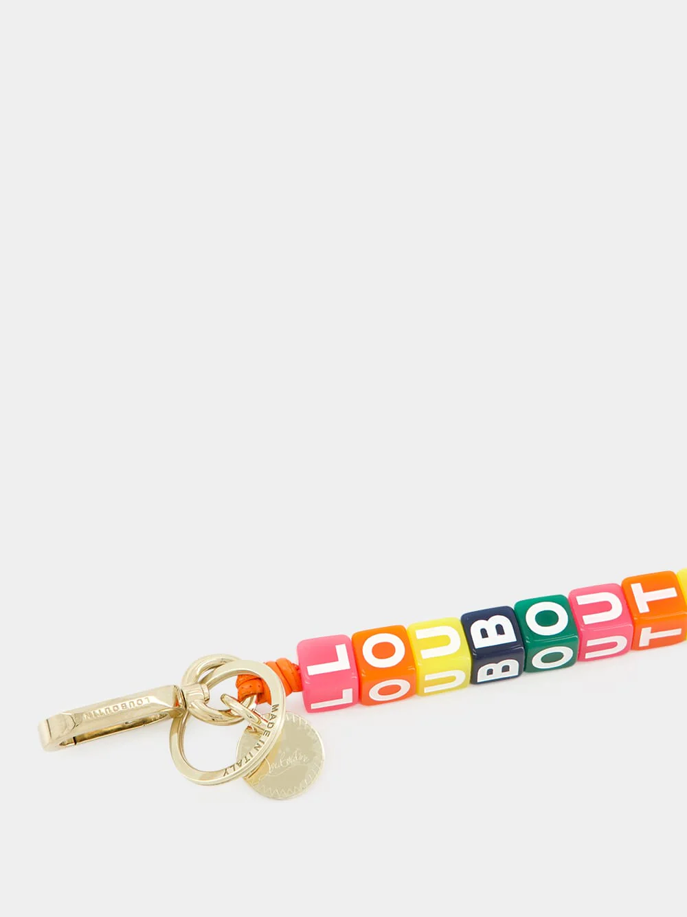 Multicolour Louboutin Beaded Keyring - Image 2