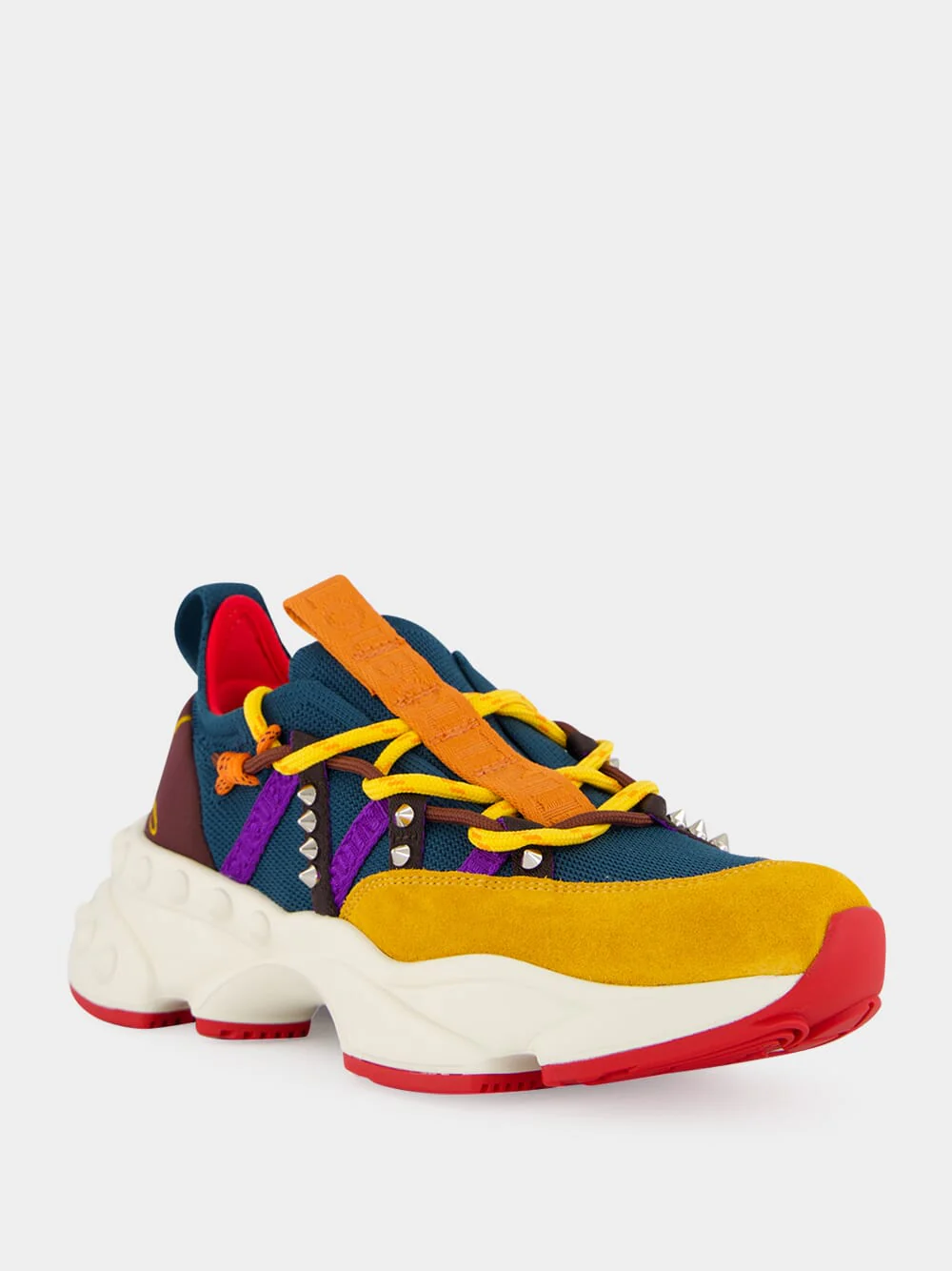 Multicolour Trailnrun Low-Top Leather Sneakers - Image 2