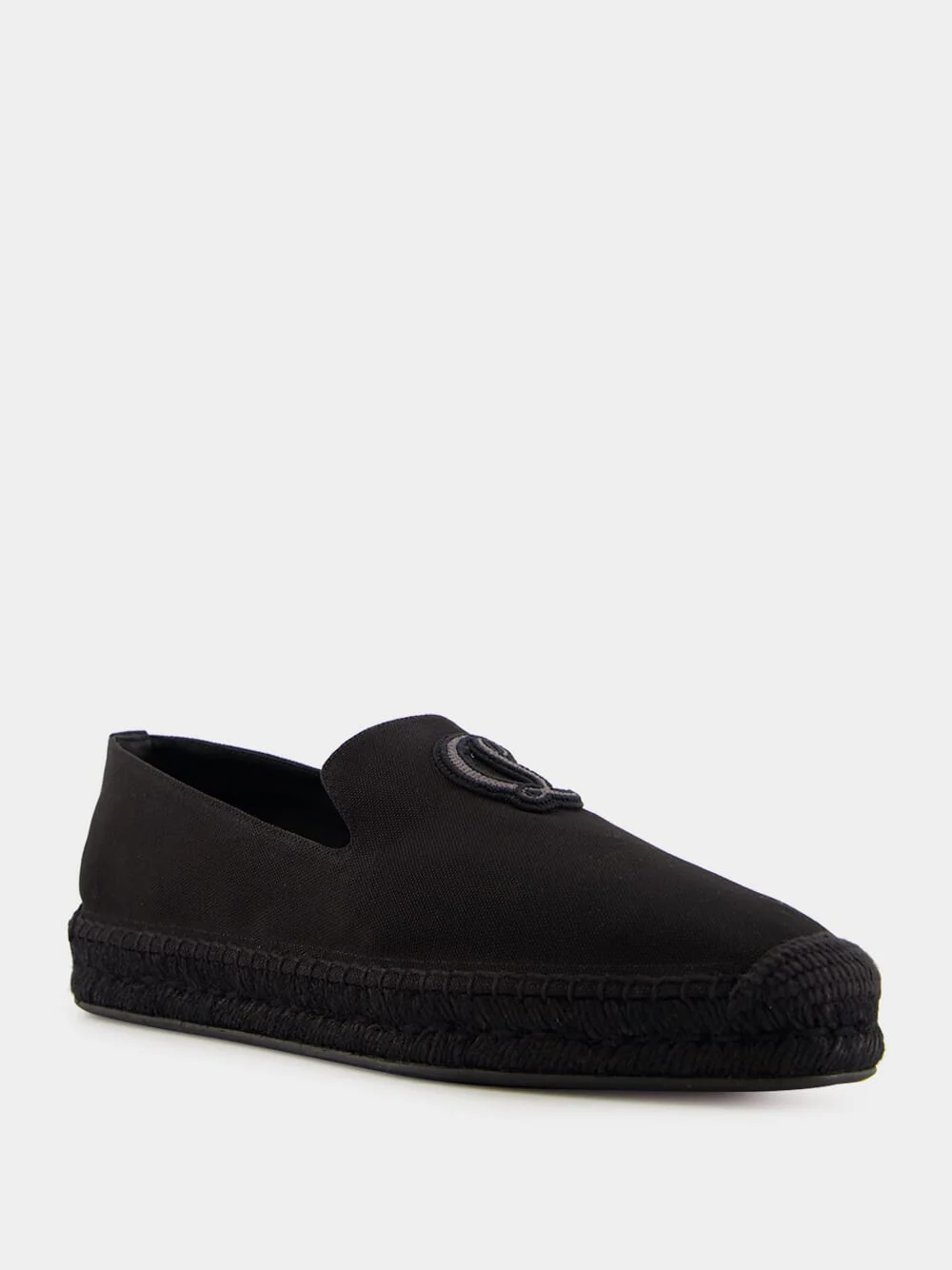 Nanou Mooncrest Ivy Black Cotton Espadrilles - Image 2