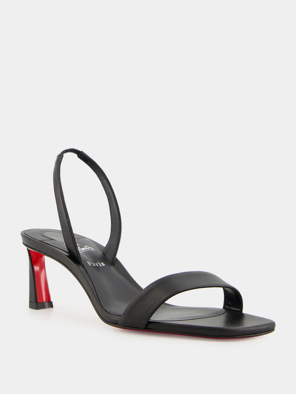 O Condora 55 Black Lambskin Sandals - Image 2