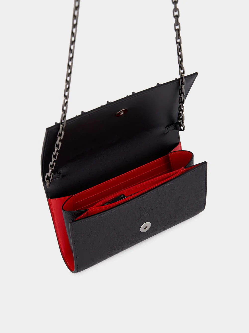 Paloma Black Leather Clutch - Image 7