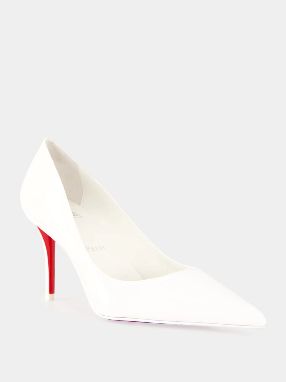 White Miss Z 80 Patent Leather Pumps - Image 2