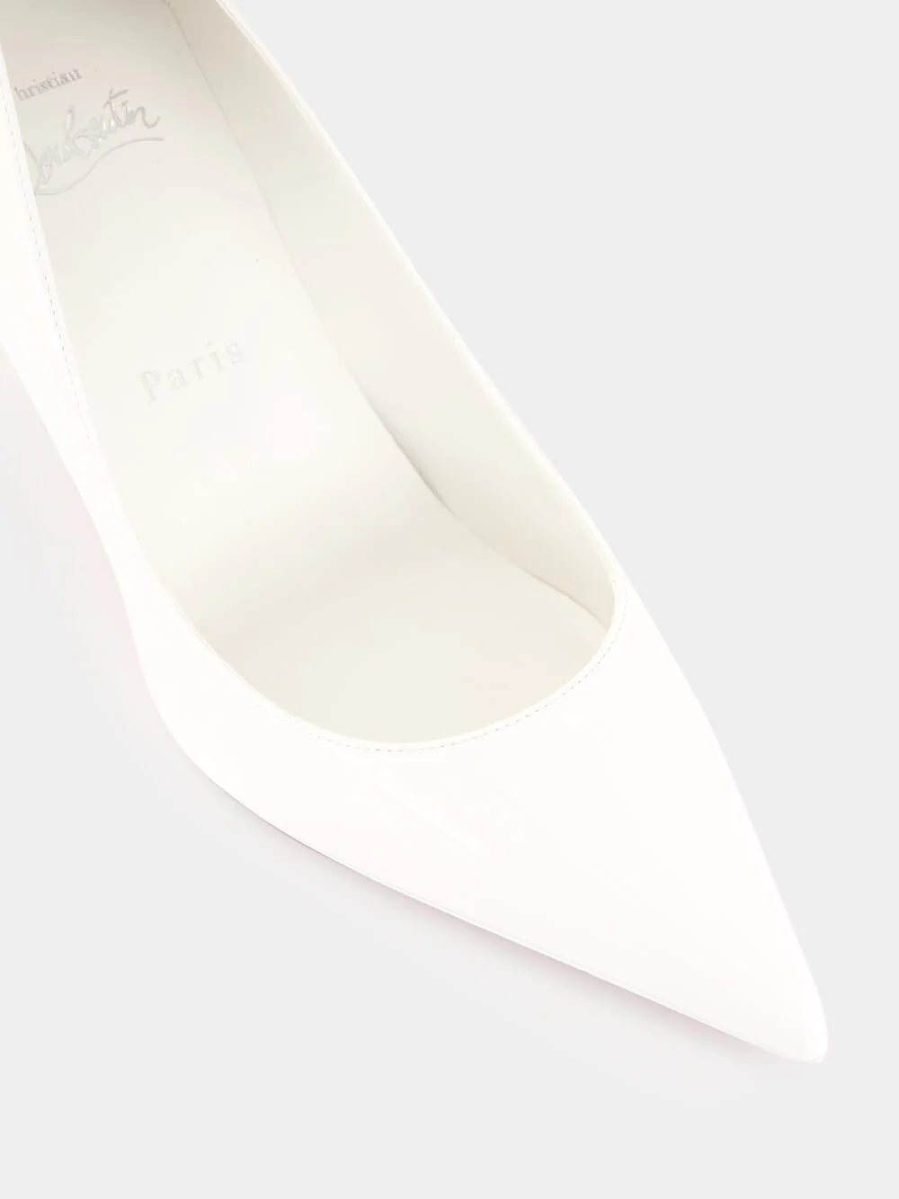 White Miss Z 80 Patent Leather Pumps - Image 6
