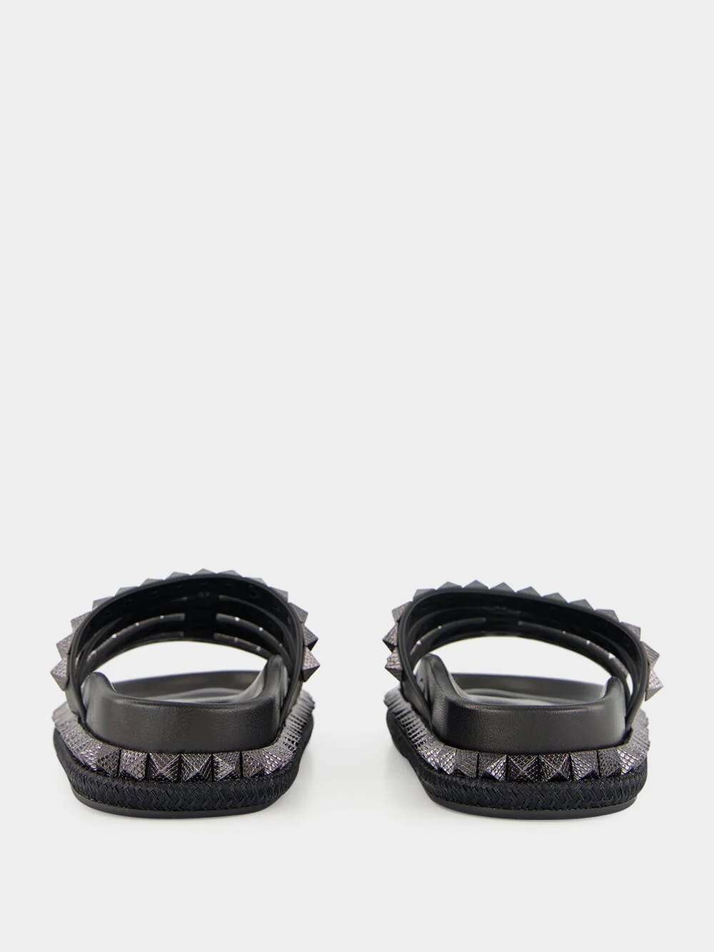 Pyra Hallulila Black Waxed Calf Leather Rope Mules - Image 7