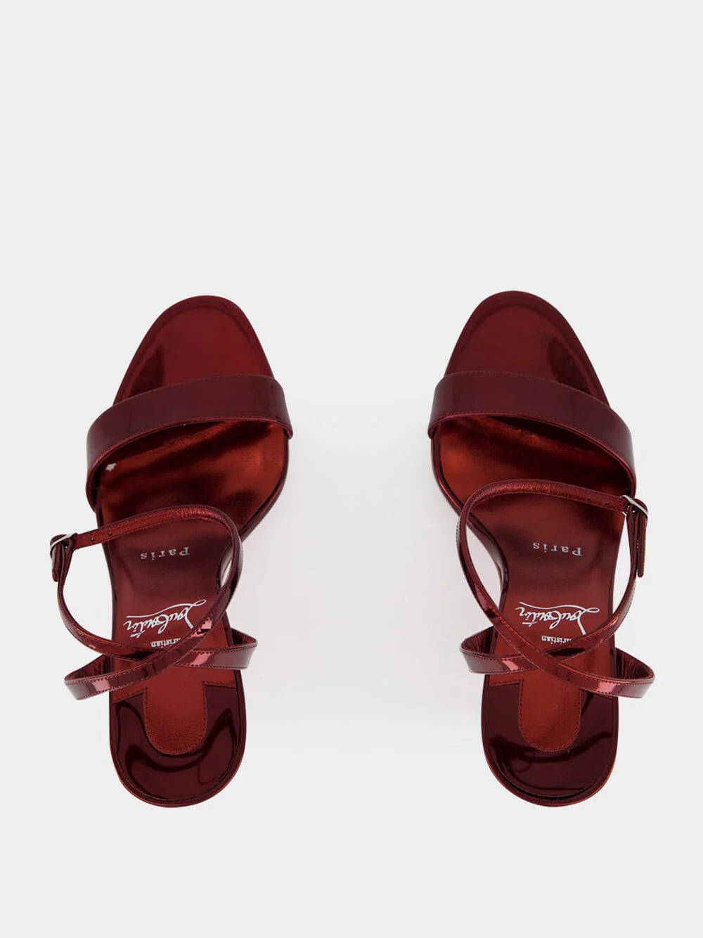 Red Miss Z 100 Leather Sandals - Image 4
