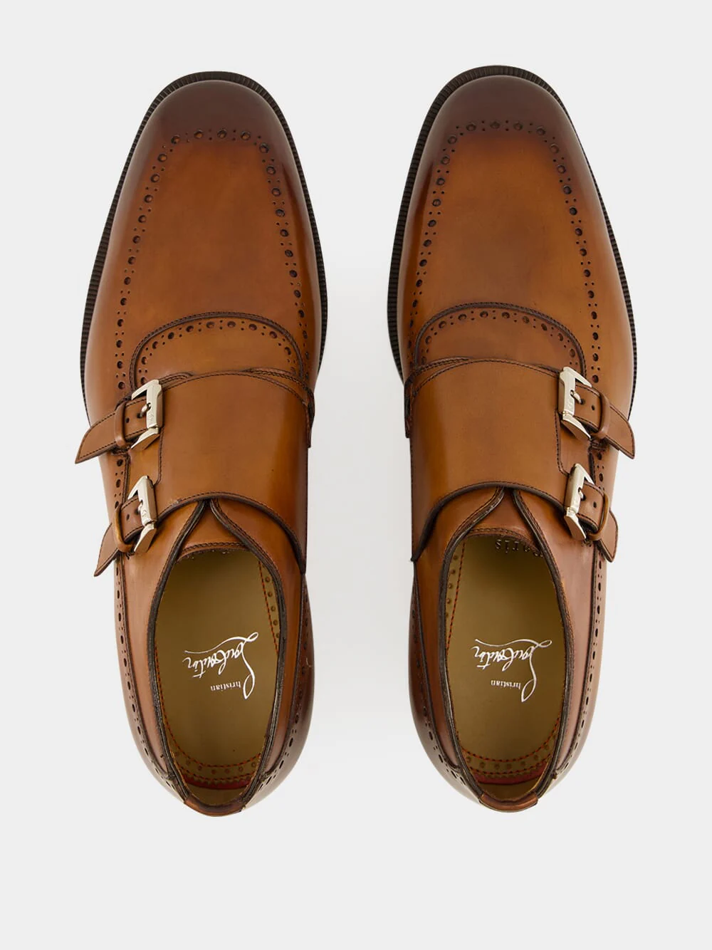 Sartok Monk Strap Havane Patina Leather Shoes - Image 4