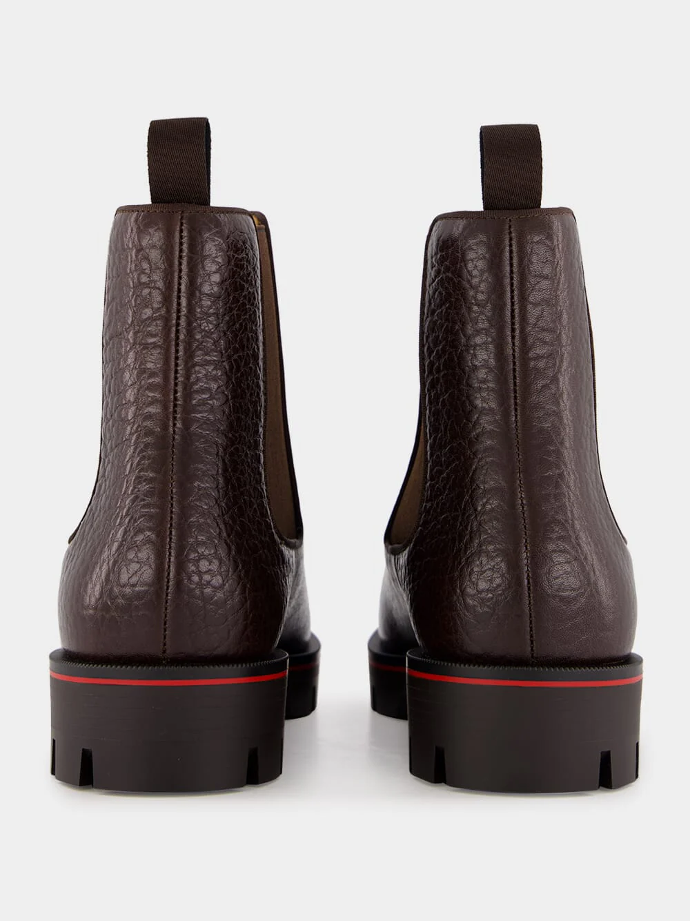 Brown Alpinosol Grain Calf Leather Ankle Boots - Image 5