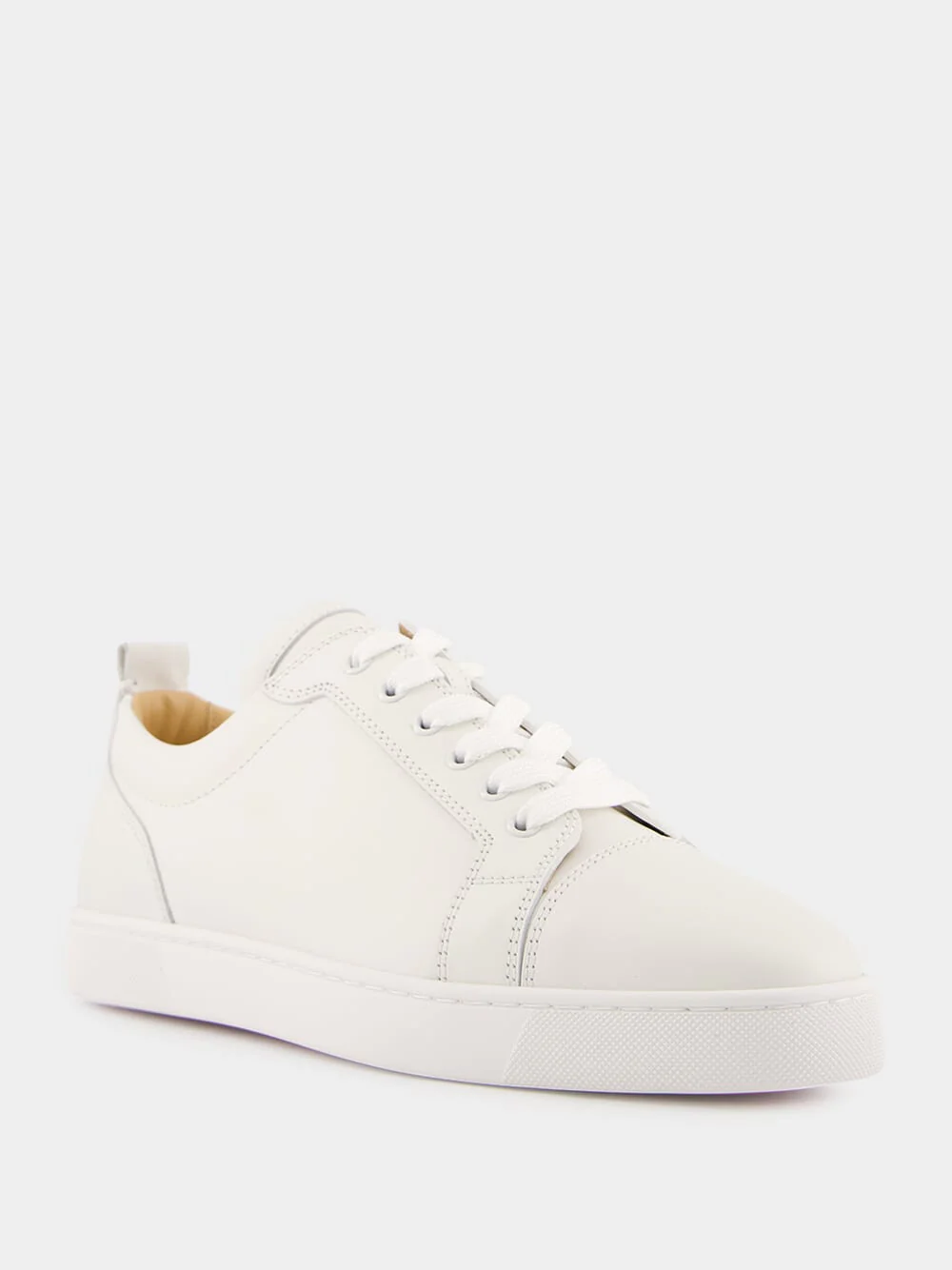 Louis Junior Flat Sneakers in White Calf Leather - Image 2