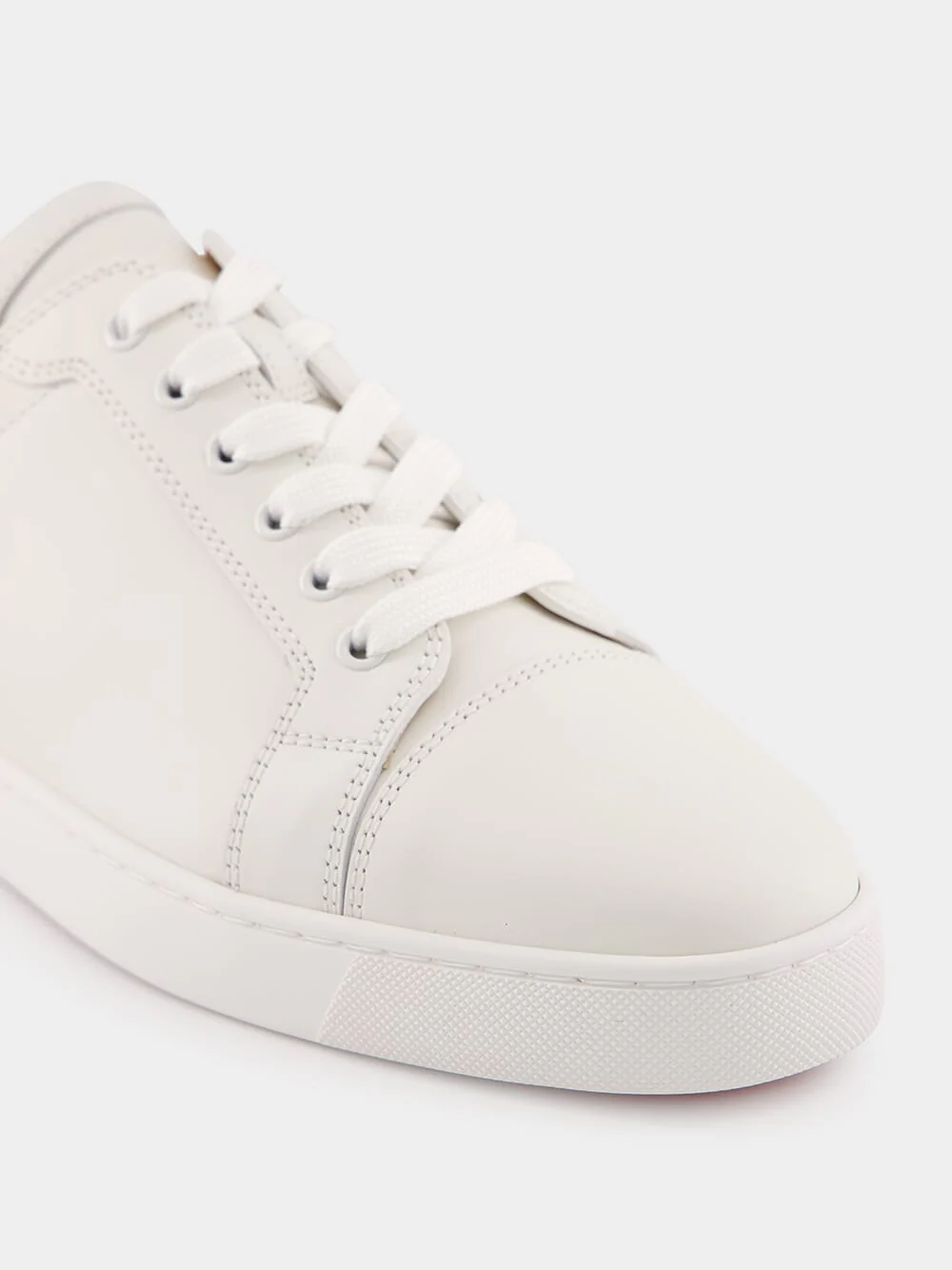 Louis Junior Flat Sneakers in White Calf Leather - Image 7